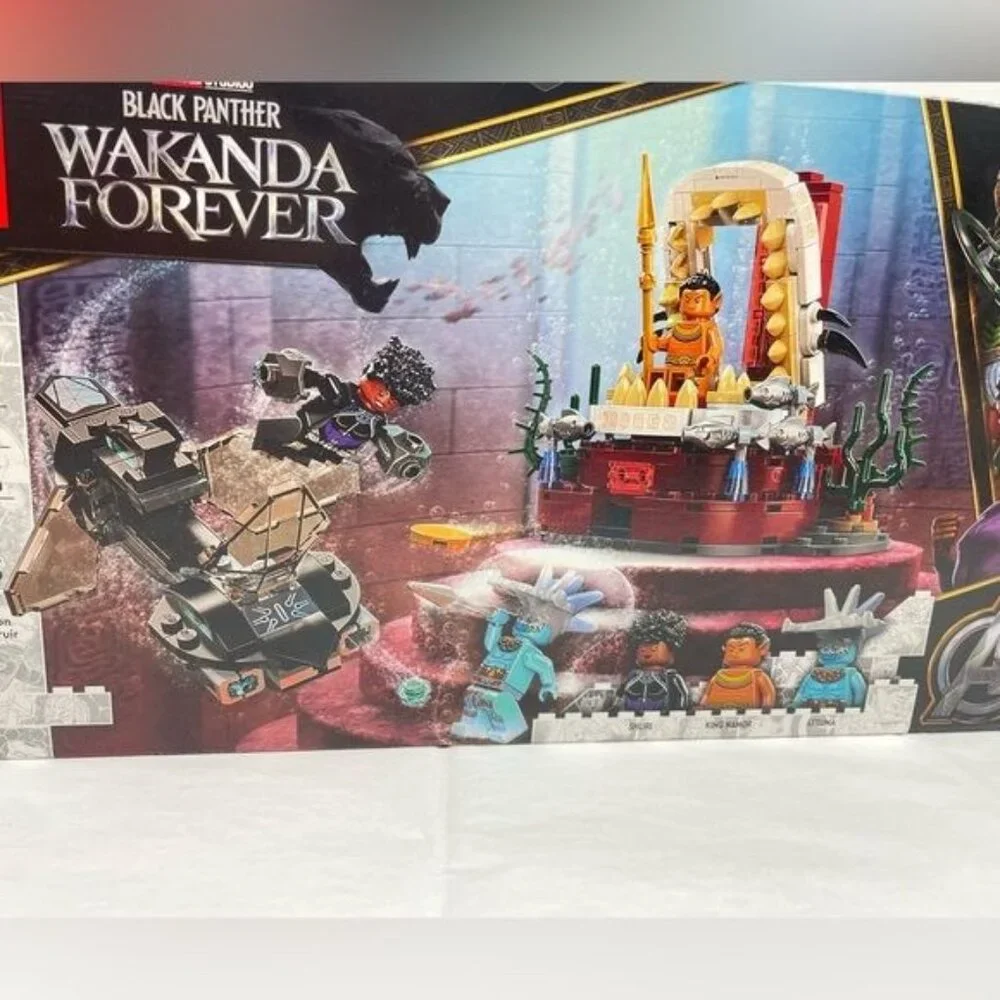 LEGO Marvel Black Panther WAKANDA FOREVER King Namor’s Throne Room 355 Pcs
